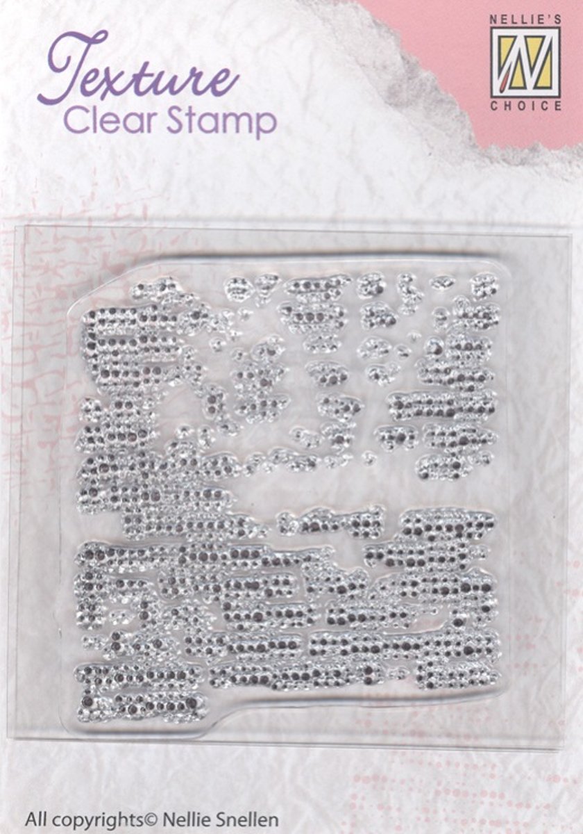 TXCS001 stof Textuur stempel texture clearstamp Nellie Snellen fabric